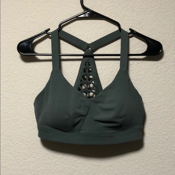 Athleta Macrame Back Sports Bra EUC - Picture 1 of 2
